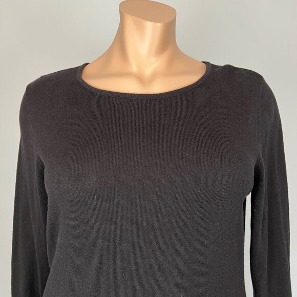 Nina Leonard Womens Plus 2 Piece Poncho Sweater Dress Black Red size 1X - Picture 11 of 16